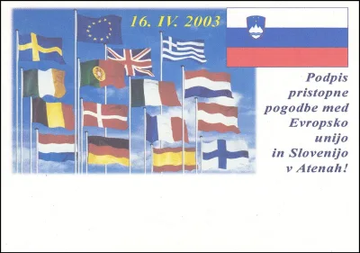 PODPIS PRISTOPNE IZJAVE Z EVROPSKO UNIJO